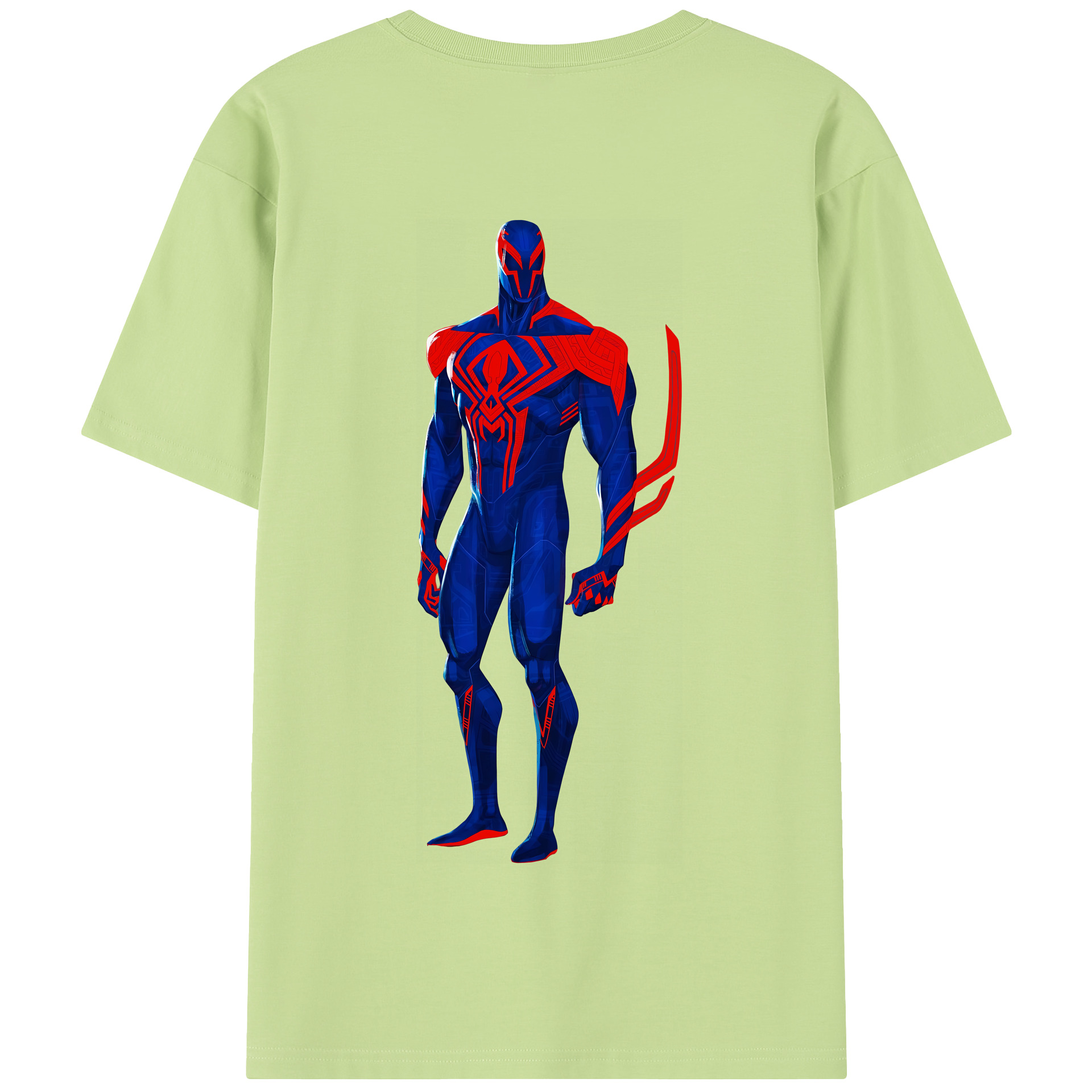 Spider Man スパイダーマン 綿100％半袖Tシャツ（背面プリント）